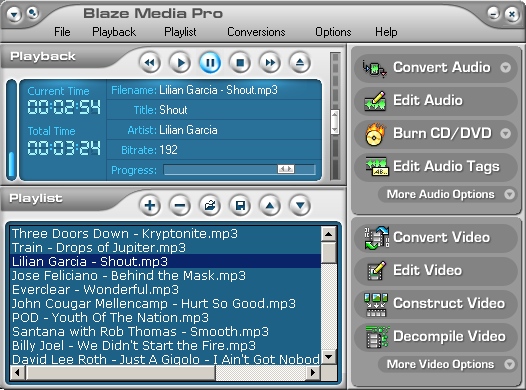 Blaze Media Pro 10.0 screenshot