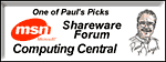 MSN Shareware Forum - Paul's Pick
